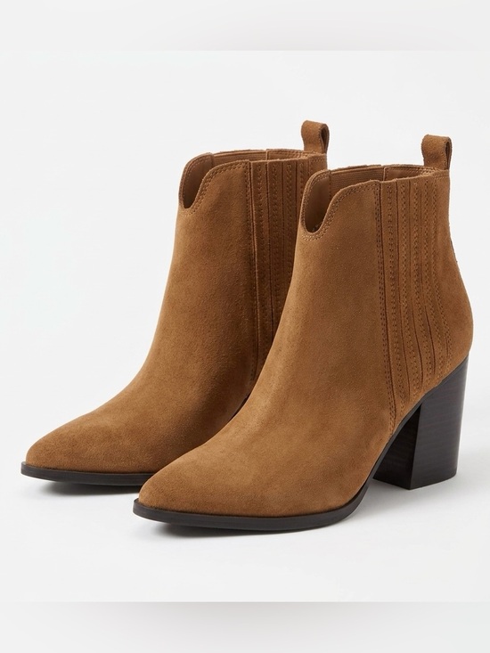 Marc Fisher Shoes - Marc Fisher Uncle Suede Ankle Boots Brown Size 8M